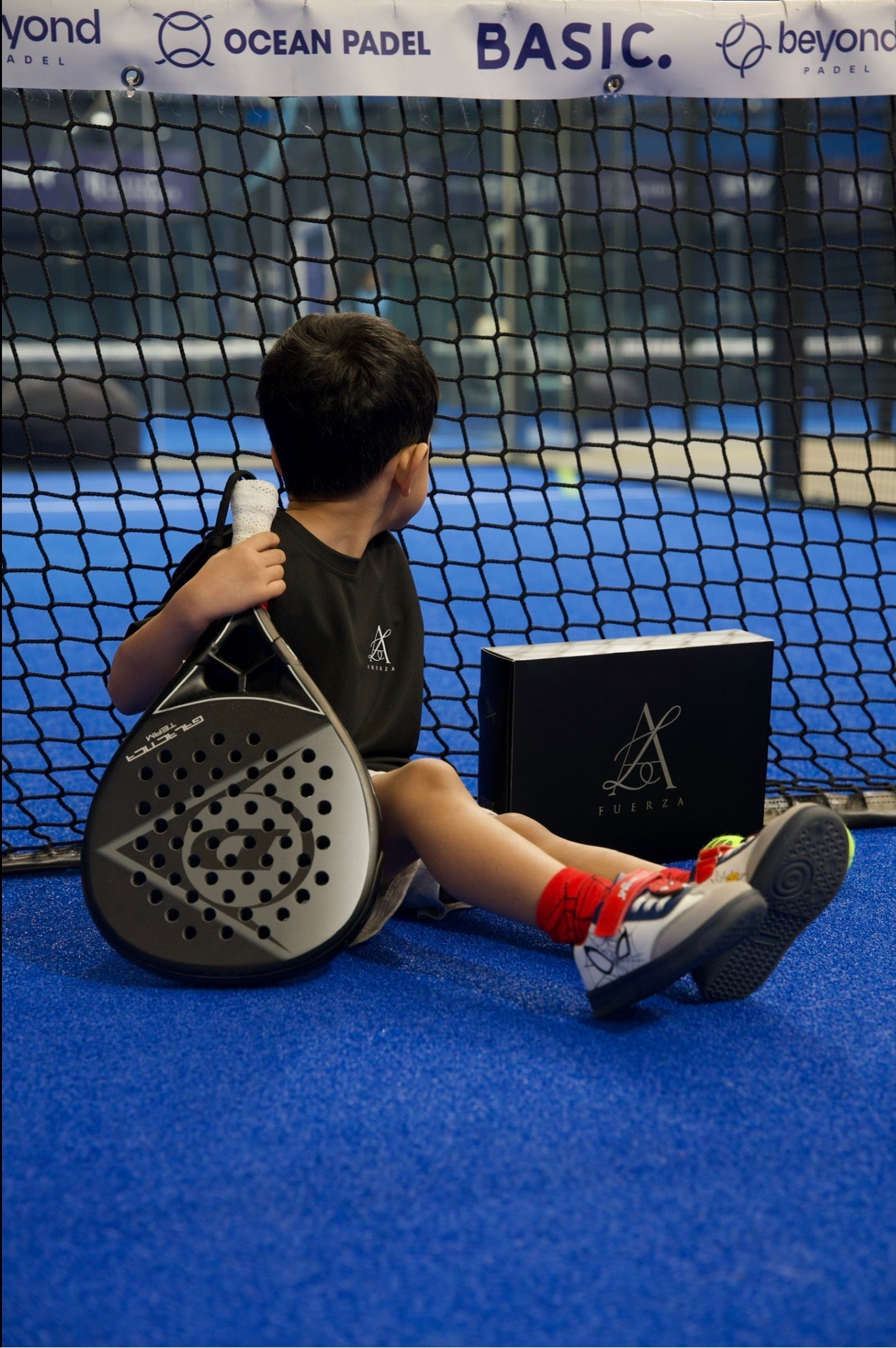 La Fuerza Kids Padel Tee - Black