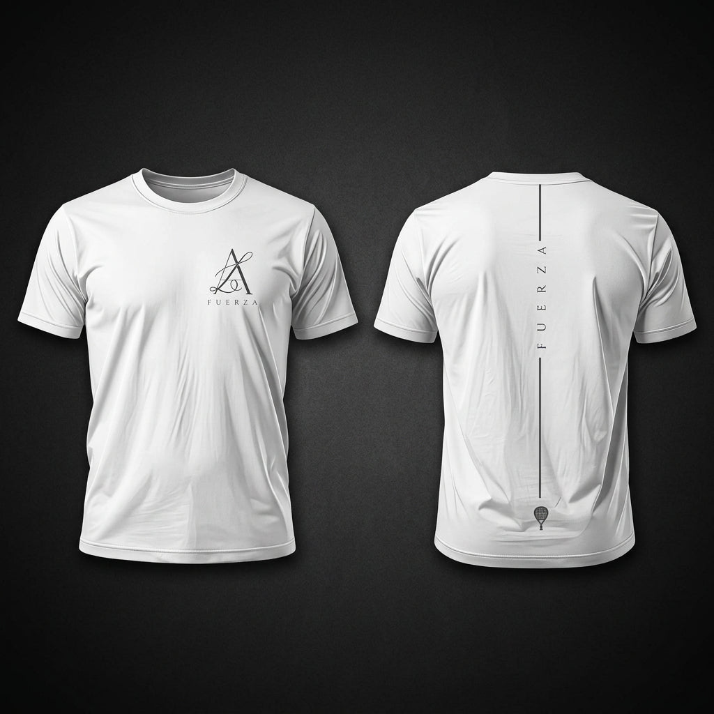 LA FUERZA Performance Tee White - Front & Back